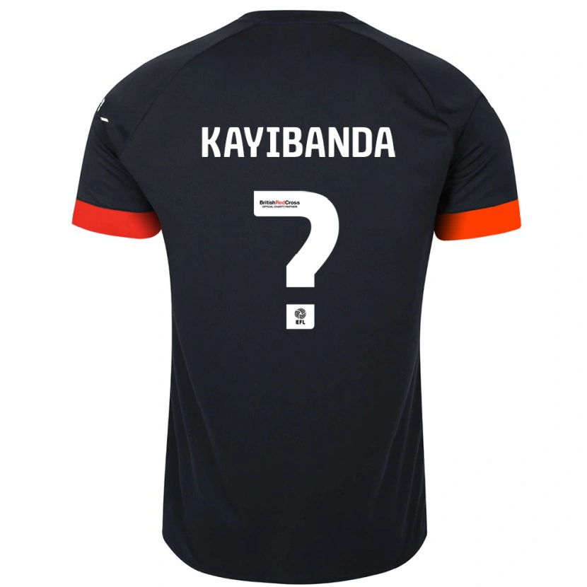 Danxen Niño Camiseta Claude Kayibanda #0 Negro Naranja 2ª Equipación 2024/25 La Camisa México