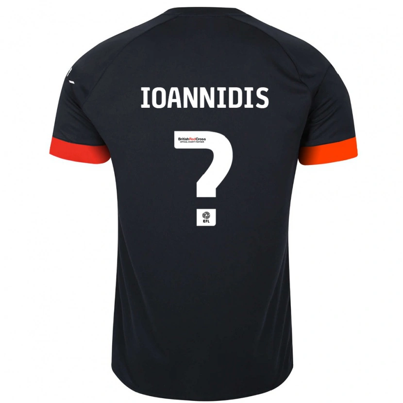 Danxen Niño Camiseta Zacharias Ioannidis #0 Negro Naranja 2ª Equipación 2024/25 La Camisa México