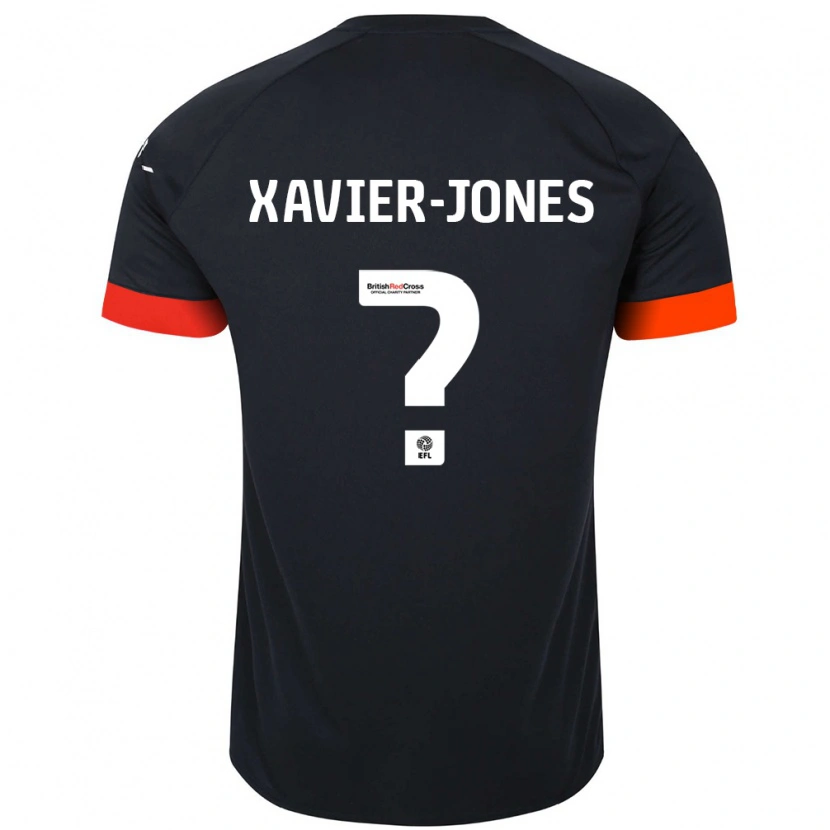 Danxen Niño Camiseta Tate Xavier-Jones #0 Negro Naranja 2ª Equipación 2024/25 La Camisa México