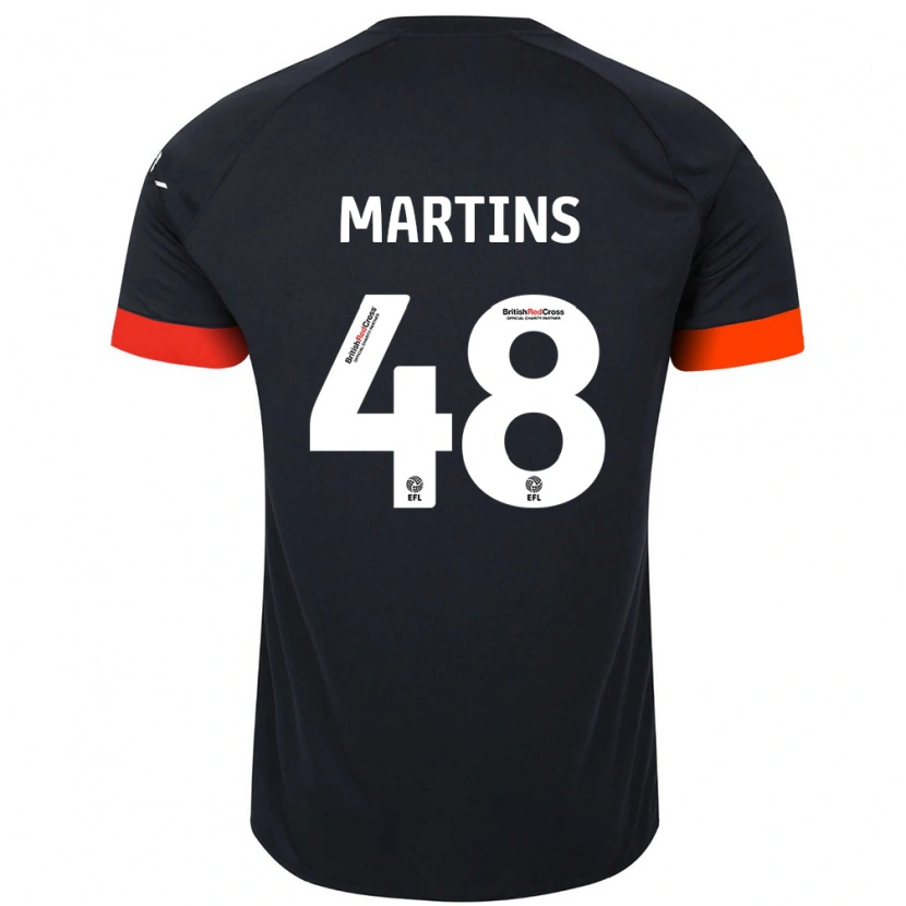 Danxen Niño Camiseta Dominic Dos Santos Martins #48 Negro Naranja 2ª Equipación 2024/25 La Camisa México