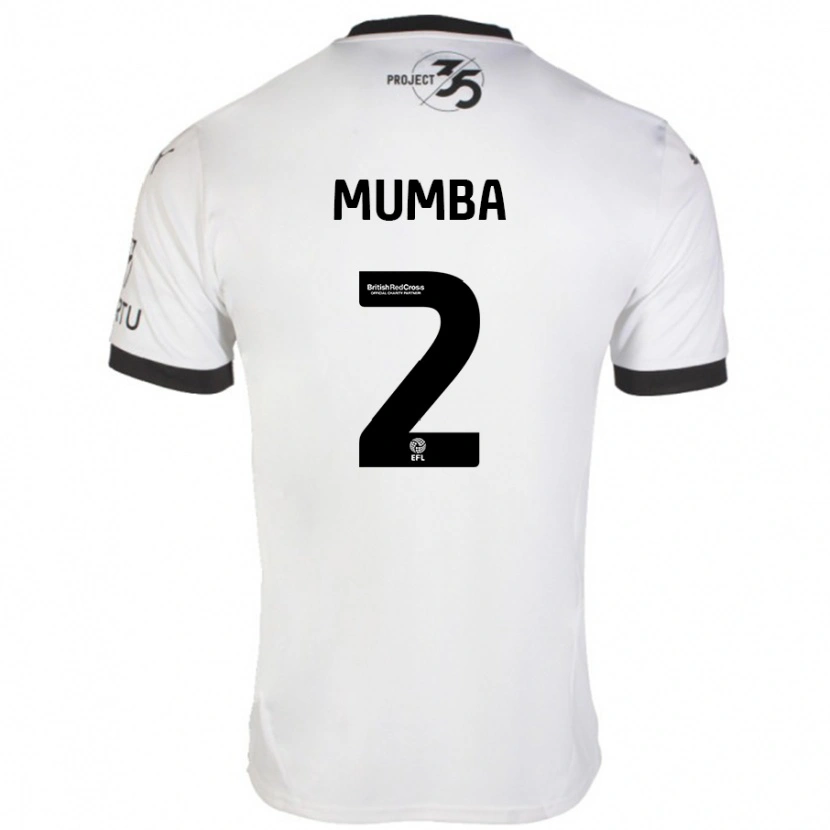 Danxen Niño Camiseta Bali Mumba #2 Blanco Negro 2ª Equipación 2024/25 La Camisa México