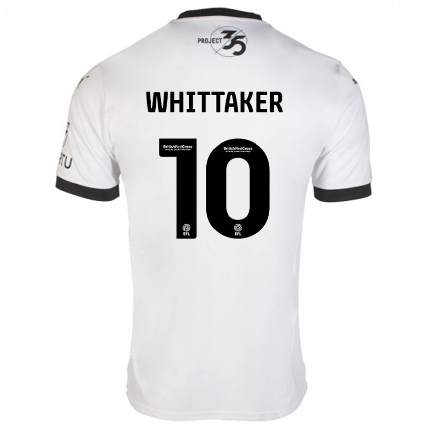 Danxen Niño Camiseta Morgan Whittaker #10 Blanco Negro 2ª Equipación 2024/25 La Camisa México