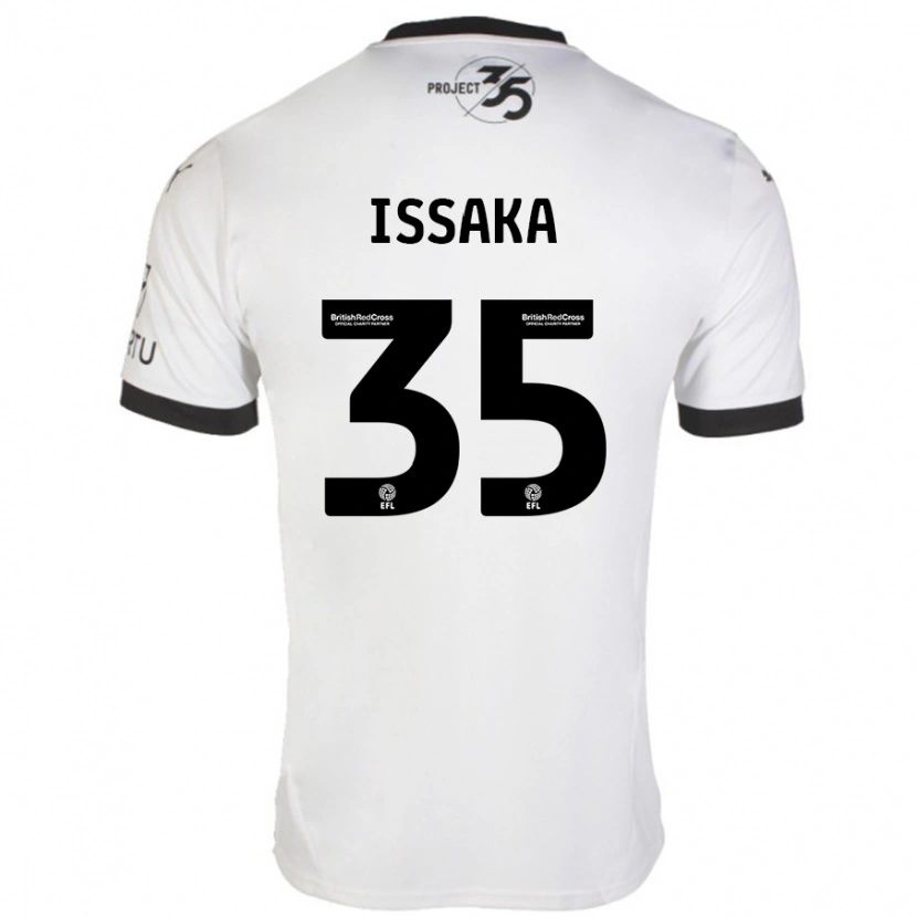 Danxen Niño Camiseta Freddie Issaka #35 Blanco Negro 2ª Equipación 2024/25 La Camisa México