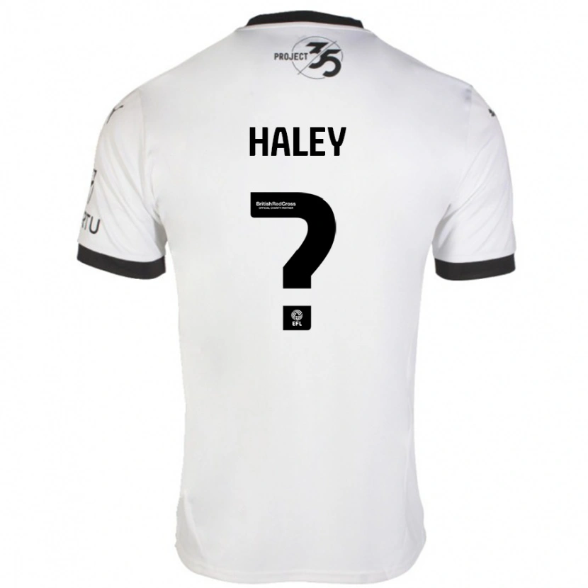 Danxen Niño Camiseta Toby Haley #0 Blanco Negro 2ª Equipación 2024/25 La Camisa México