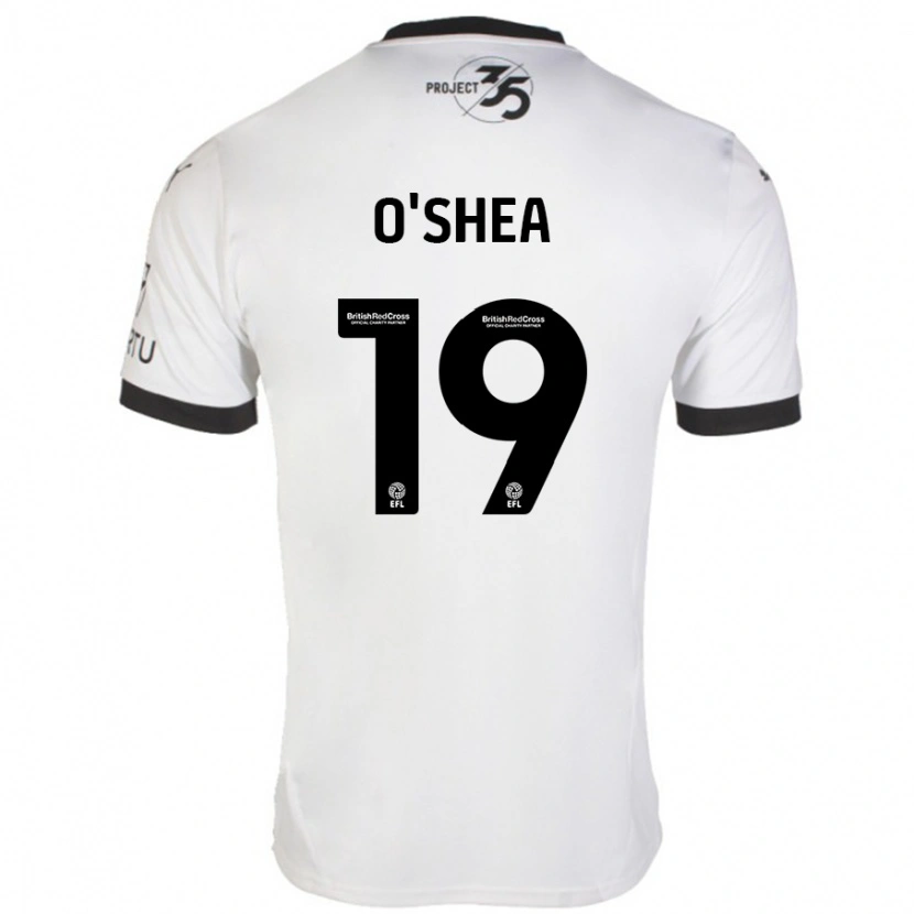 Danxen Niño Camiseta Erin O'shea #19 Blanco Negro 2ª Equipación 2024/25 La Camisa México