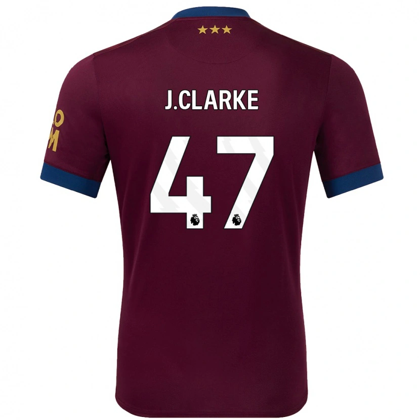 Danxen Niño Camiseta Jack Clarke #47 Marrón 2ª Equipación 2024/25 La Camisa México