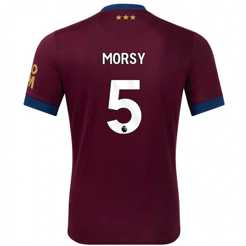 Danxen Niño Camiseta Sam Morsy #5 Marrón 2ª Equipación 2024/25 La Camisa México