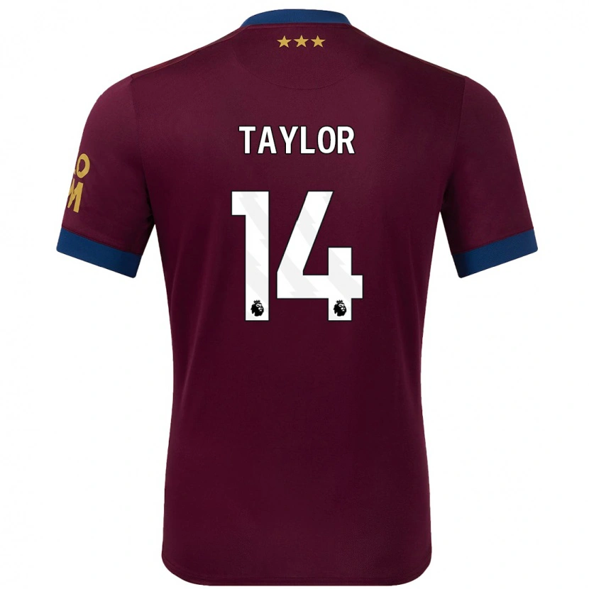 Danxen Niño Camiseta Jack Taylor #14 Marrón 2ª Equipación 2024/25 La Camisa México