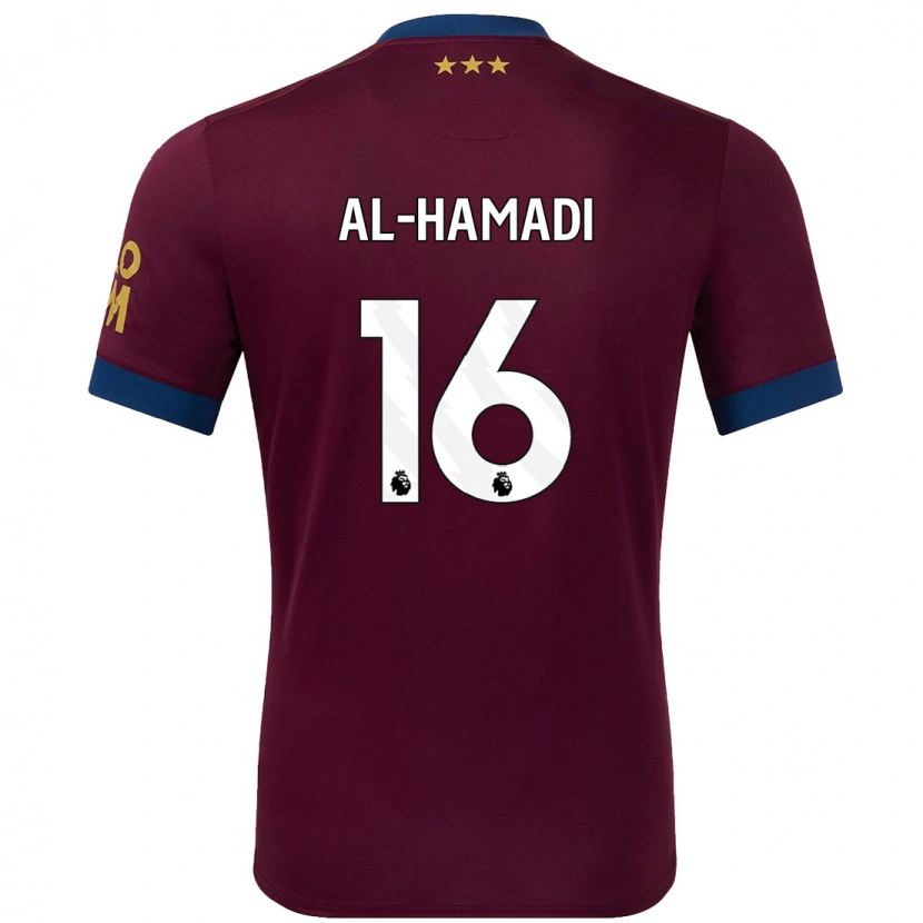 Danxen Niño Camiseta Ali Al-Hamadi #16 Marrón 2ª Equipación 2024/25 La Camisa México