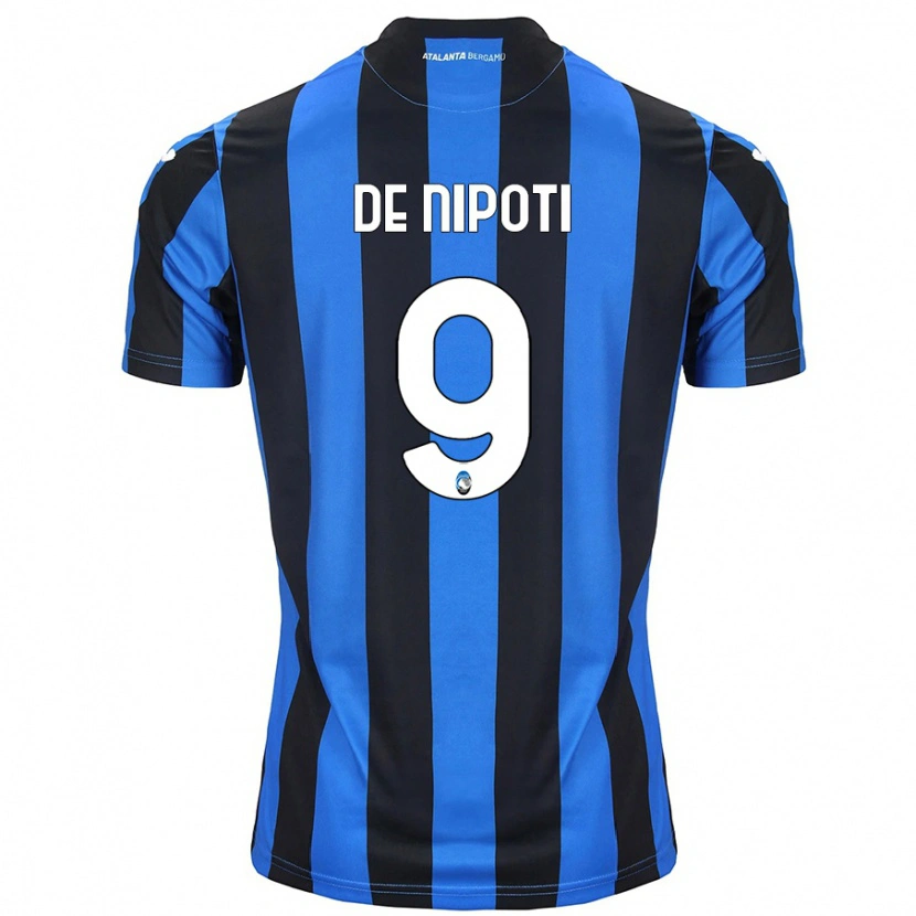 Danxen Hombre Camiseta Tommaso De Nipoti #9 Azul Negro 1ª Equipación 2024/25 La Camisa México