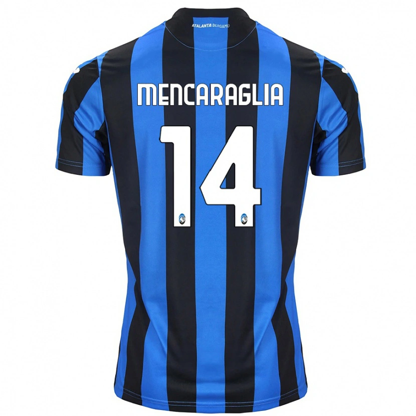 Danxen Hombre Camiseta Filippo Mencaraglia #14 Azul Negro 1ª Equipación 2024/25 La Camisa México