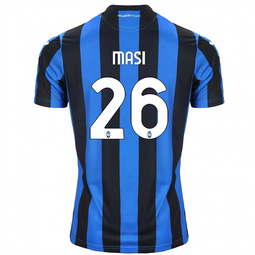 Danxen Hombre Camiseta Alberto Masi #26 Azul Negro 1ª Equipación 2024/25 La Camisa México