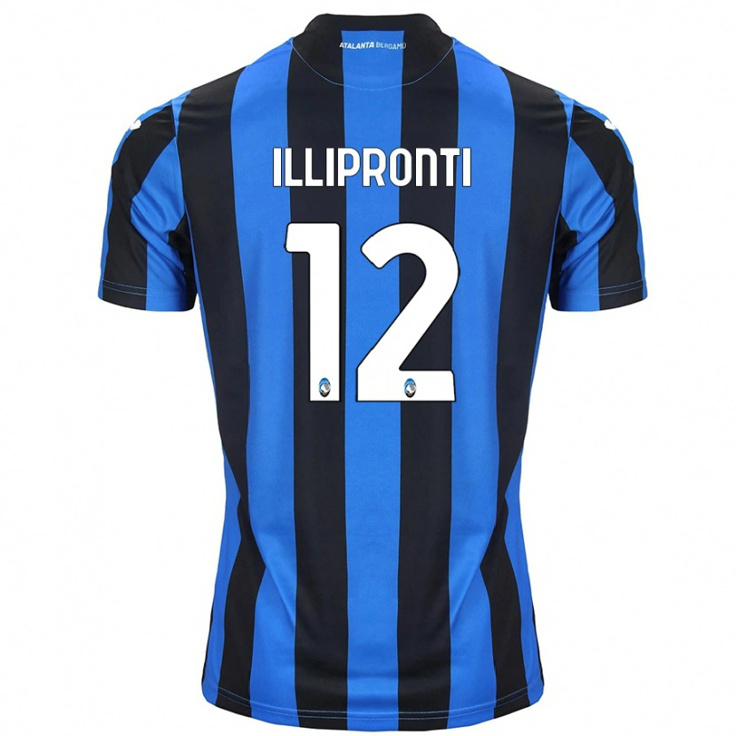 Danxen Hombre Camiseta Filippo Illipronti #12 Azul Negro 1ª Equipación 2024/25 La Camisa México
