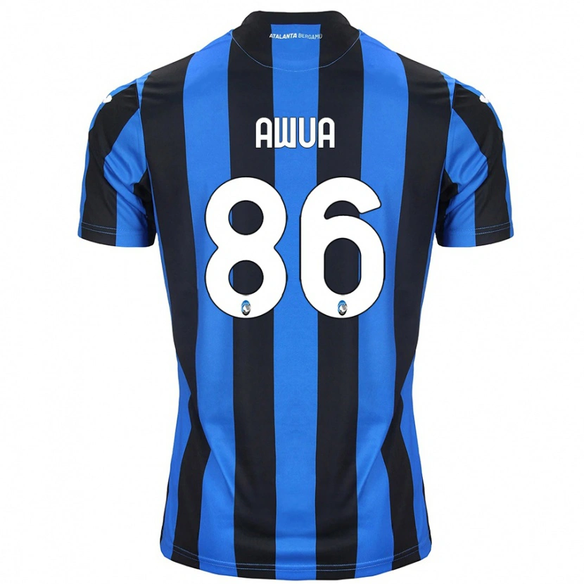 Danxen Hombre Camiseta Theophilus Awua #86 Azul Negro 1ª Equipación 2024/25 La Camisa México