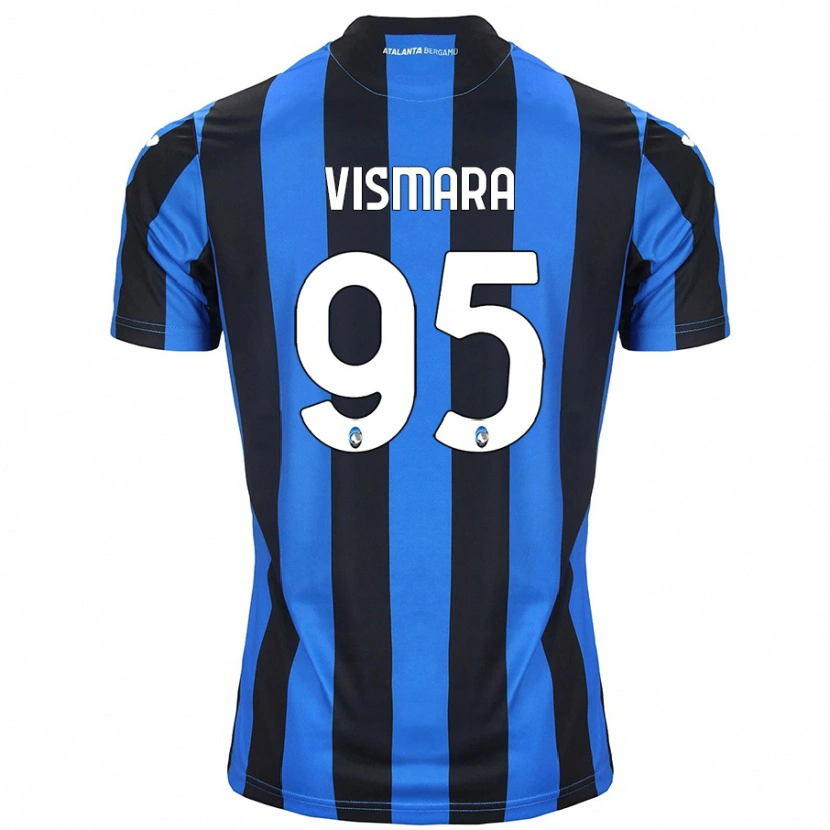 Danxen Hombre Camiseta Paolo Vismara #95 Azul Negro 1ª Equipación 2024/25 La Camisa México