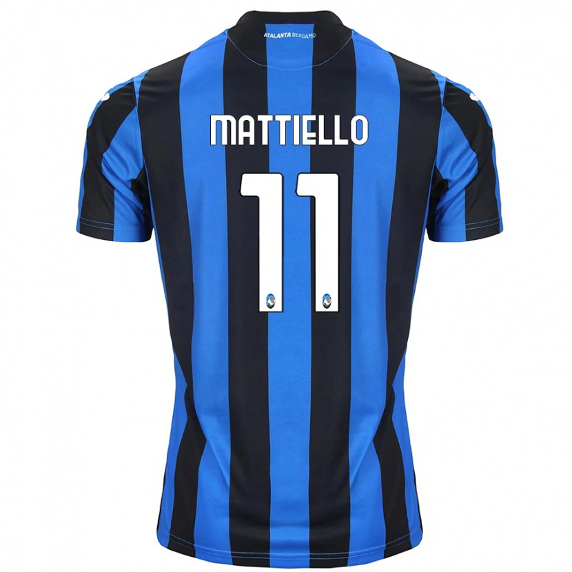 Danxen Hombre Camiseta Federico Mattiello #11 Azul Negro 1ª Equipación 2024/25 La Camisa México