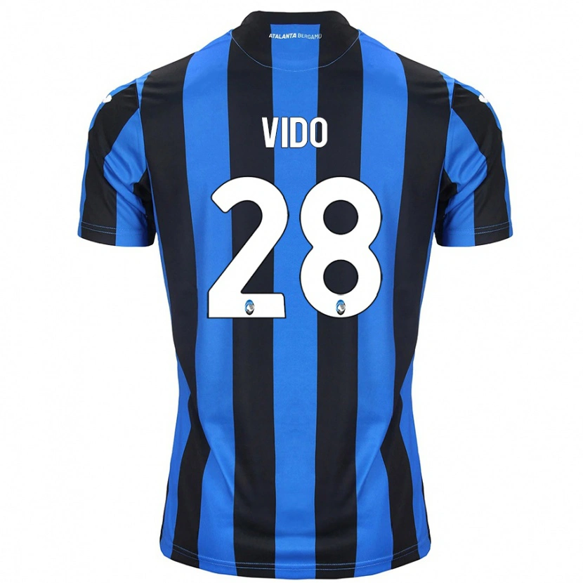 Danxen Hombre Camiseta Luca Vido #28 Azul Negro 1ª Equipación 2024/25 La Camisa México