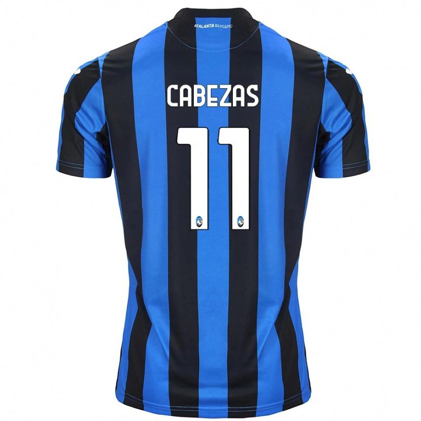 Danxen Hombre Camiseta Bryan Cabezas #11 Azul Negro 1ª Equipación 2024/25 La Camisa México