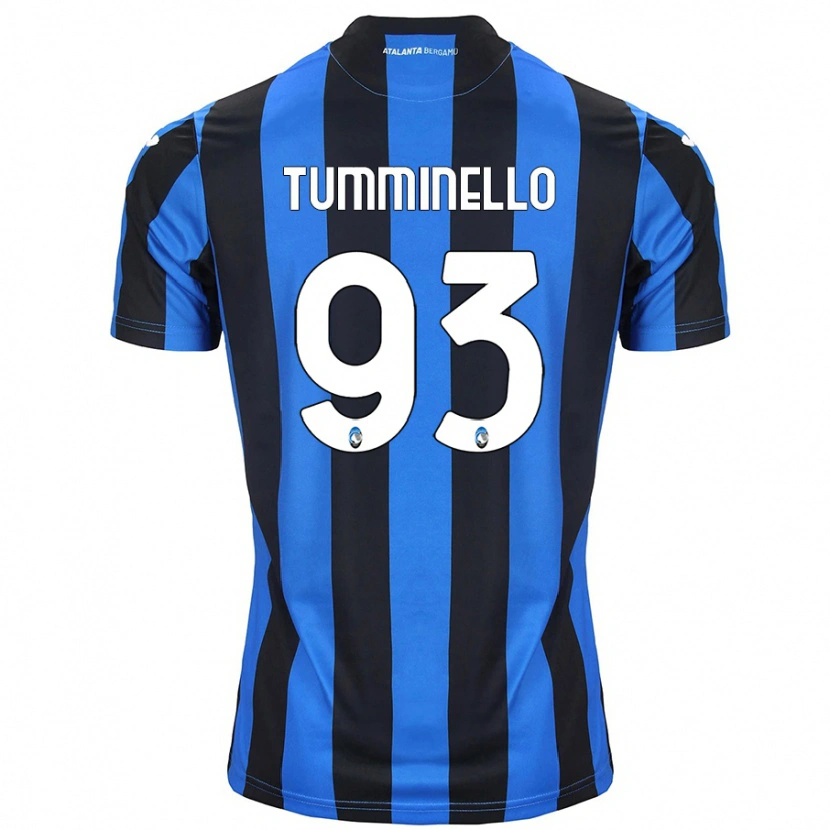 Danxen Hombre Camiseta Marco Tumminello #93 Azul Negro 1ª Equipación 2024/25 La Camisa México
