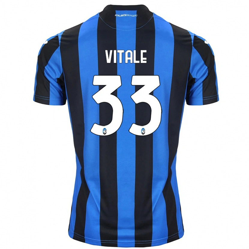 Danxen Hombre Camiseta Francesca Vitale #33 Azul Negro 1ª Equipación 2024/25 La Camisa México