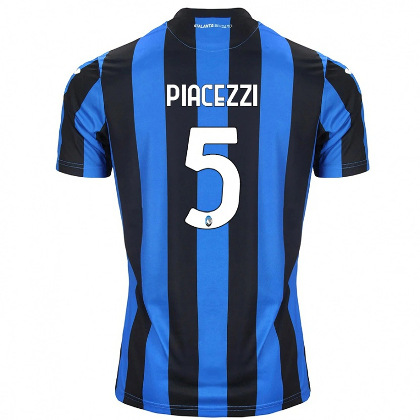 Danxen Hombre Camiseta Eleonora Piacezzi #5 Azul Negro 1ª Equipación 2024/25 La Camisa México