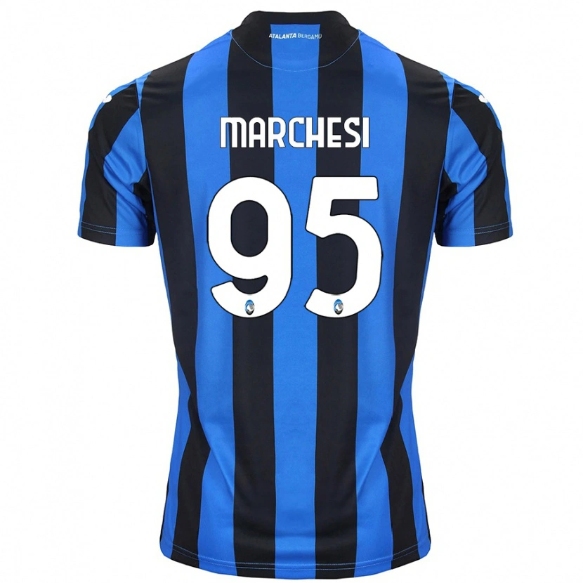Danxen Hombre Camiseta Silvia Marchesi #95 Azul Negro 1ª Equipación 2024/25 La Camisa México