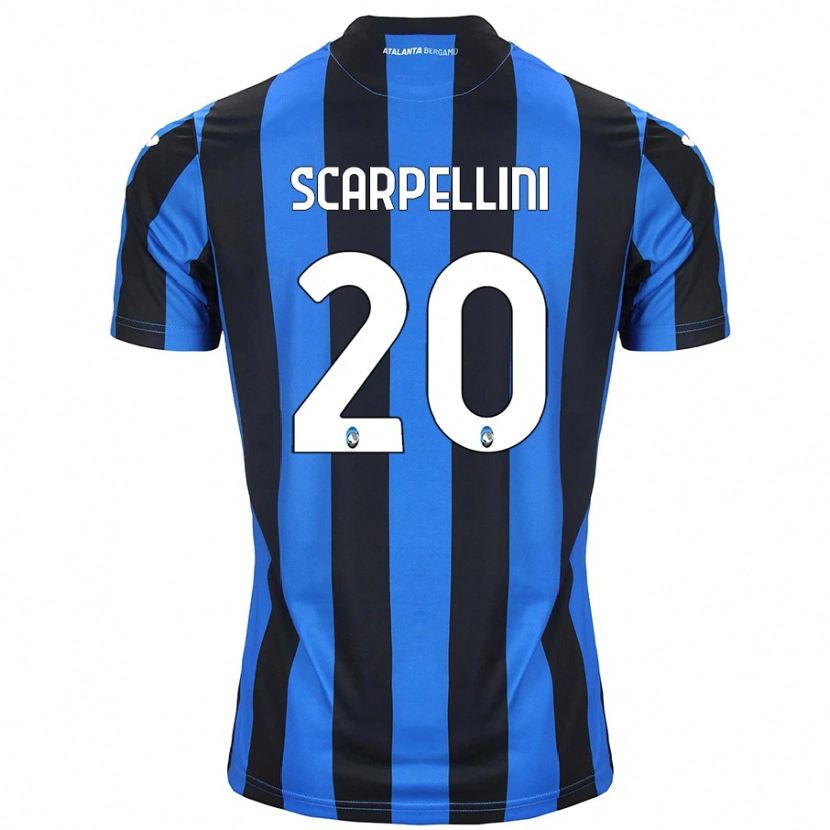 Danxen Hombre Camiseta Andrea Scarpellini #20 Azul Negro 1ª Equipación 2024/25 La Camisa México