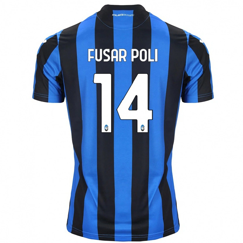 Danxen Hombre Camiseta Giulia Fusar Poli #14 Azul Negro 1ª Equipación 2024/25 La Camisa México