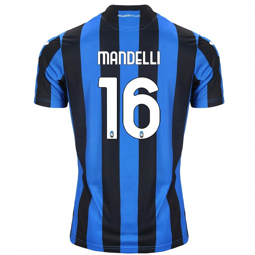 Danxen Hombre Camiseta Giulia Mandelli #16 Azul Negro 1ª Equipación 2024/25 La Camisa México