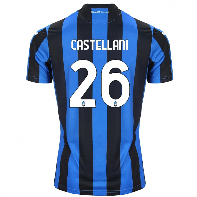 Danxen Hombre Camiseta Eleonora Castellani #26 Azul Negro 1ª Equipación 2024/25 La Camisa México
