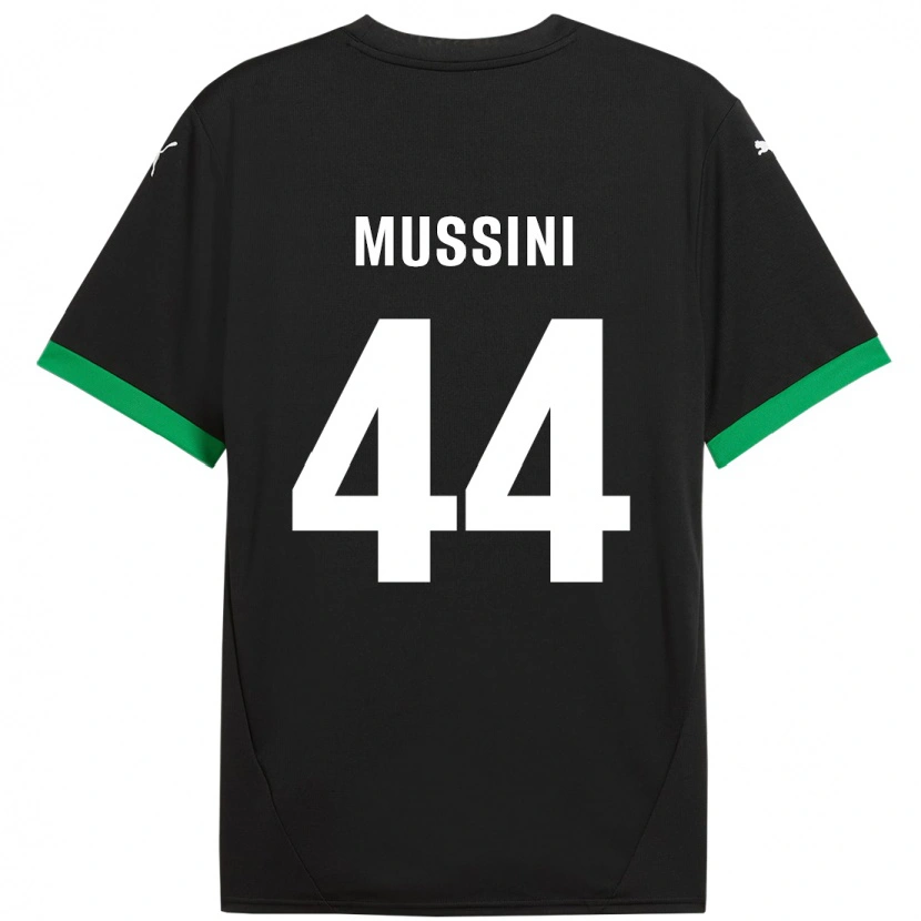 Danxen Hombre Camiseta Andrea Mussini #44 Negro Verde Oscuro 1ª Equipación 2024/25 La Camisa México