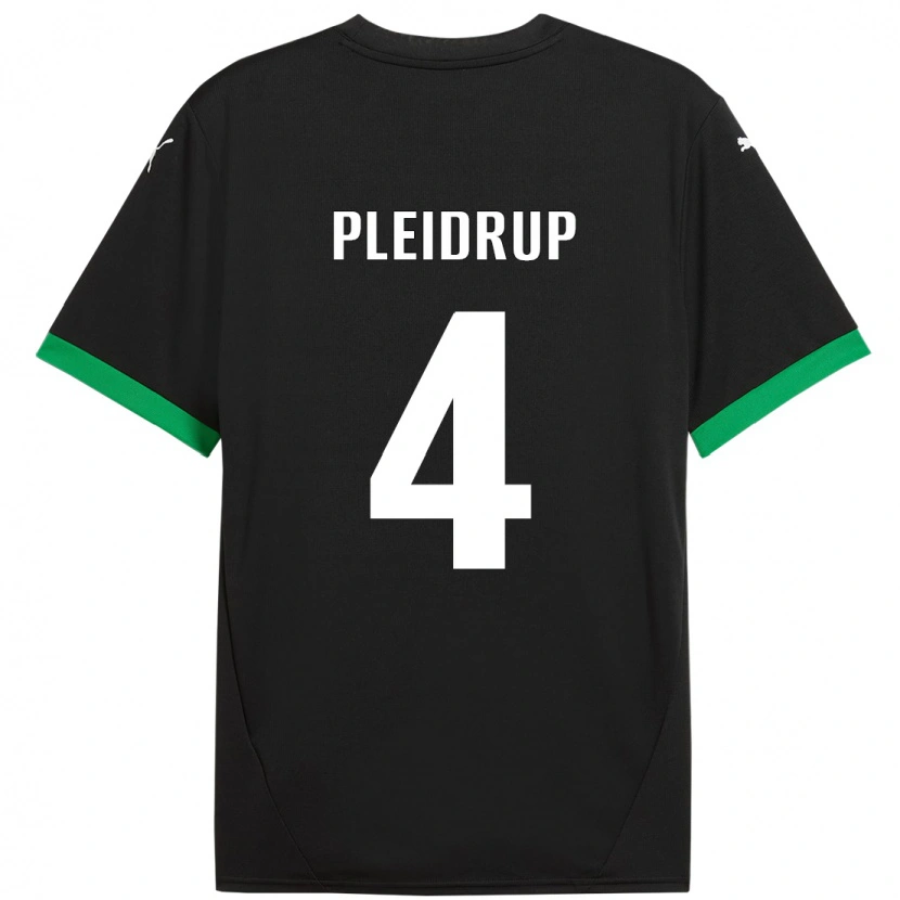 Danxen Hombre Camiseta Caroline Pleidrup #4 Negro Verde Oscuro 1ª Equipación 2024/25 La Camisa México