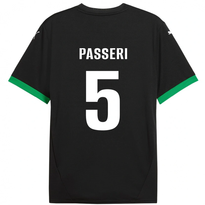 Danxen Hombre Camiseta Angela Passeri #5 Negro Verde Oscuro 1ª Equipación 2024/25 La Camisa México
