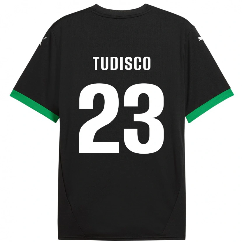 Danxen Hombre Camiseta Giorgia Tudisco #23 Negro Verde Oscuro 1ª Equipación 2024/25 La Camisa México