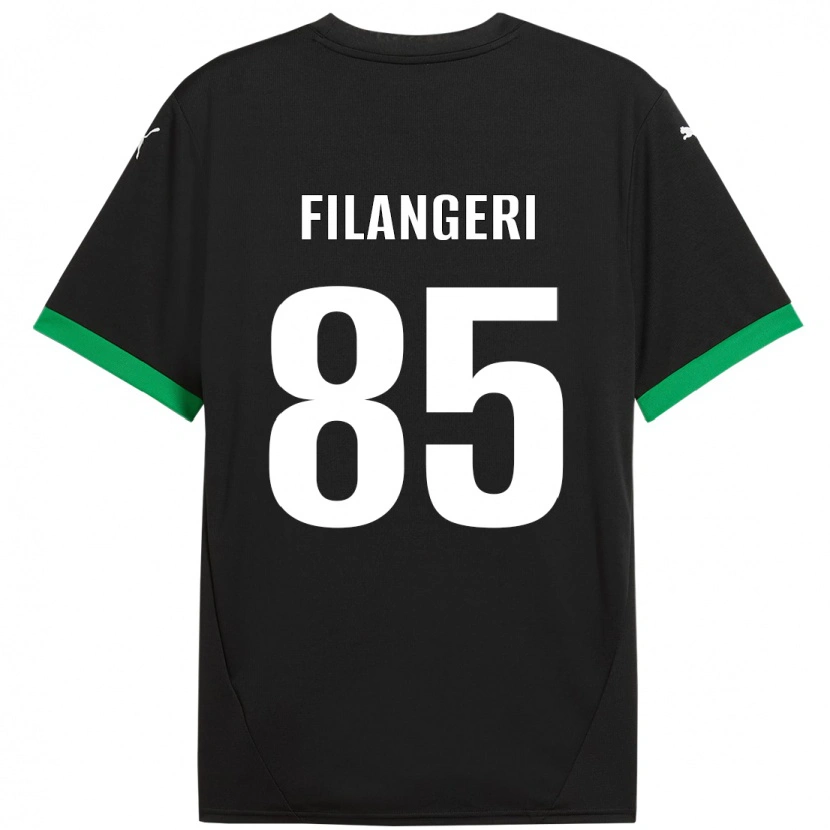 Danxen Hombre Camiseta Maria Luisa Filangeri #85 Negro Verde Oscuro 1ª Equipación 2024/25 La Camisa México