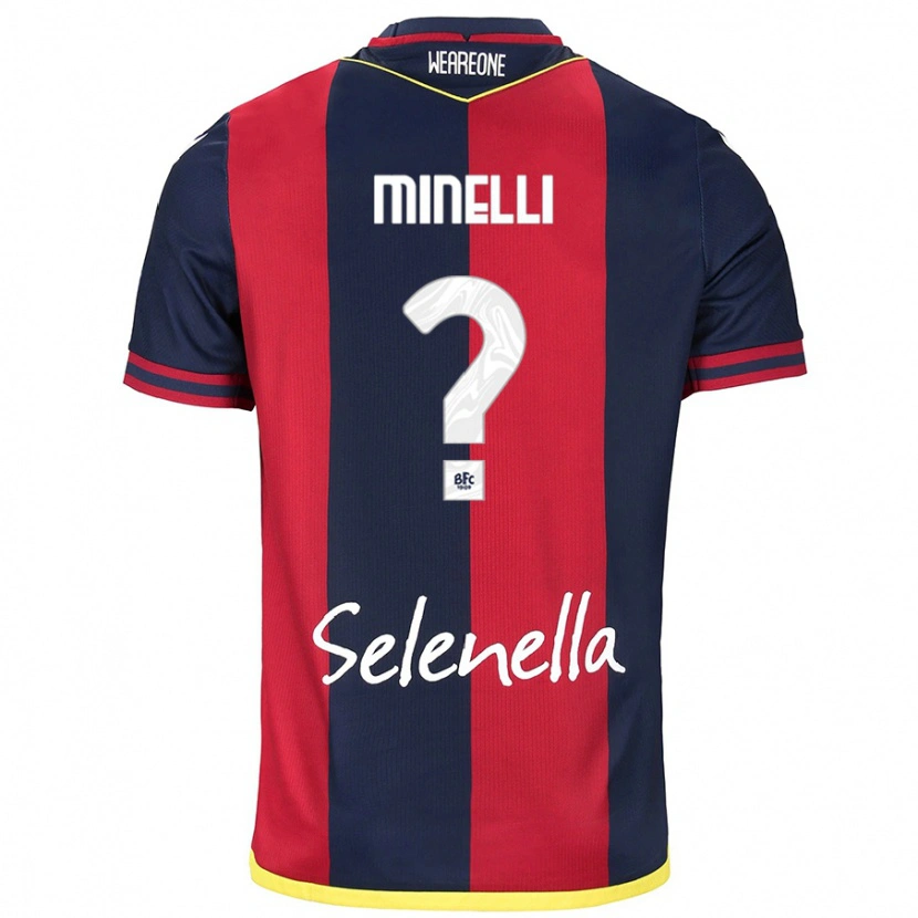 Danxen Hombre Camiseta Leo Minelli #0 Rojo Azul Real 1ª Equipación 2024/25 La Camisa México