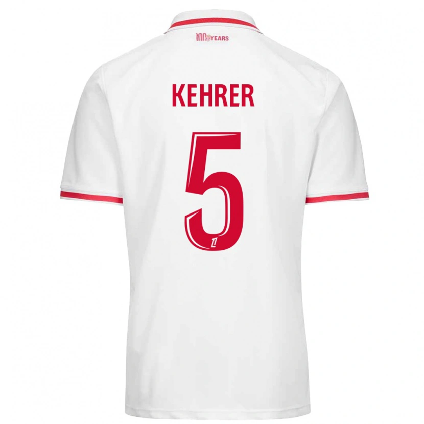 Danxen Hombre Camiseta Thilo Kehrer #5 Blanco Rojo 1ª Equipación 2024/25 La Camisa México