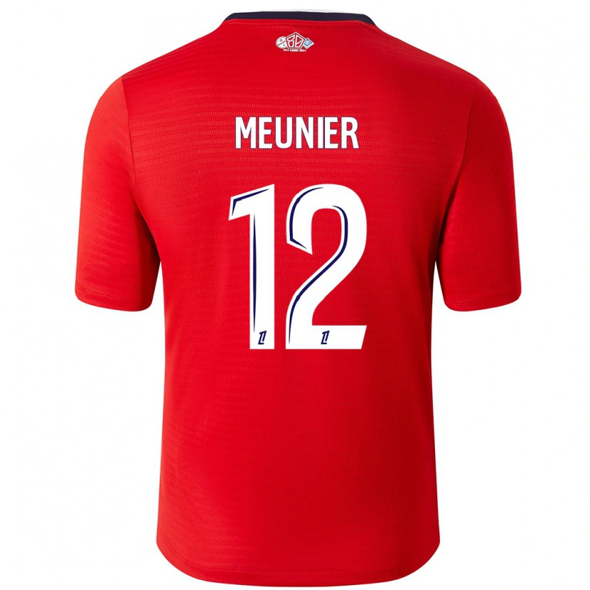 Danxen Hombre Camiseta Thomas Meunier #12 Rojo Blanco 1ª Equipación 2024/25 La Camisa México