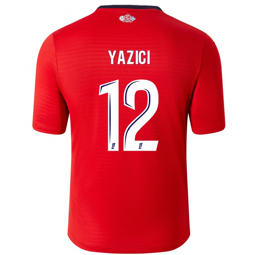 Danxen Hombre Camiseta Yusuf Yazici #12 Rojo Blanco 1ª Equipación 2024/25 La Camisa México