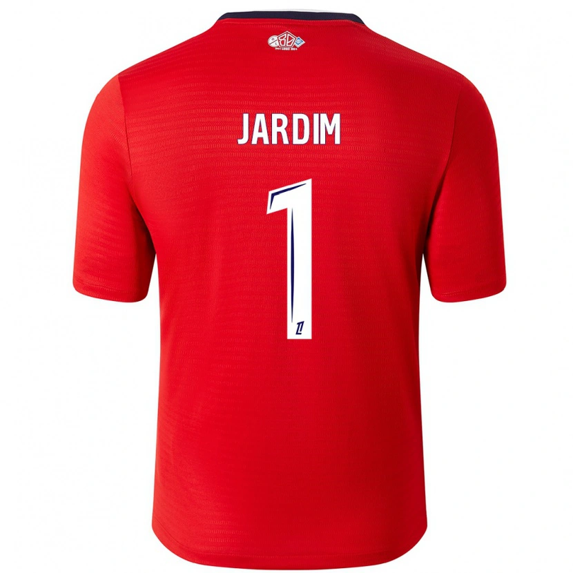 Danxen Hombre Camiseta Leo Jardim #1 Rojo Blanco 1ª Equipación 2024/25 La Camisa México