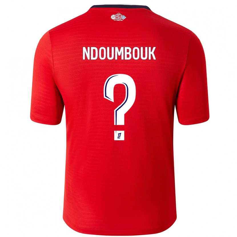 Danxen Hombre Camiseta Marlyse Ngo Ndoumbouk #0 Rojo Blanco 1ª Equipación 2024/25 La Camisa México