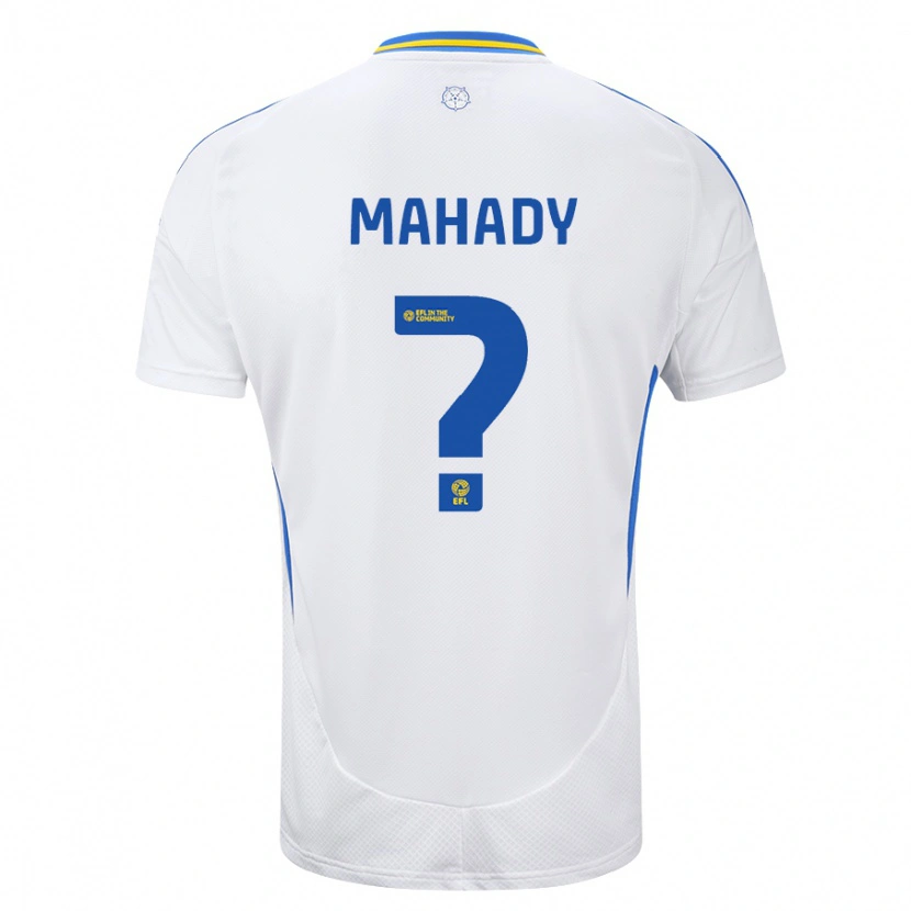 Danxen Hombre Camiseta Rory Mahady #0 Blanco Azul 1ª Equipación 2024/25 La Camisa México