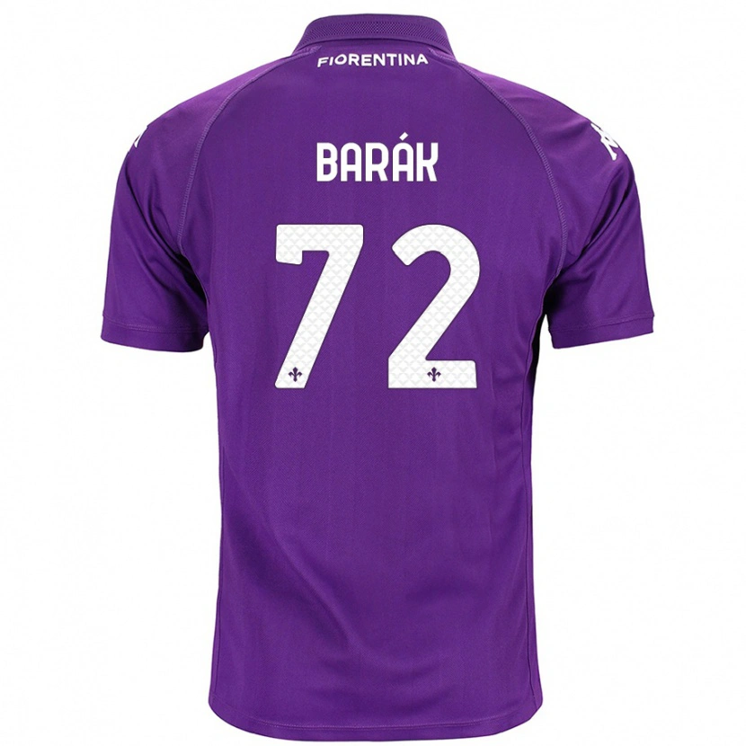 Danxen Hombre Camiseta Antonín Barák #72 Morado 1ª Equipación 2024/25 La Camisa México