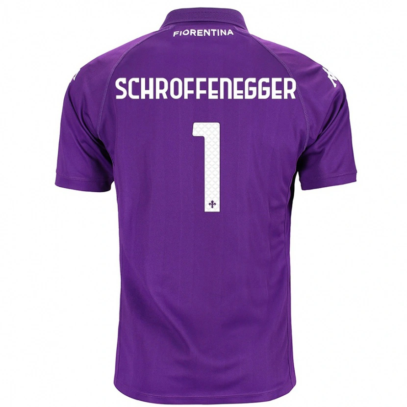 Danxen Hombre Camiseta Katja Schroffenegger #1 Morado 1ª Equipación 2024/25 La Camisa México