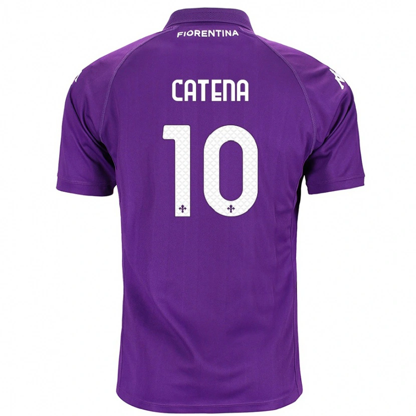 Danxen Hombre Camiseta Michaela Catena #10 Morado 1ª Equipación 2024/25 La Camisa México