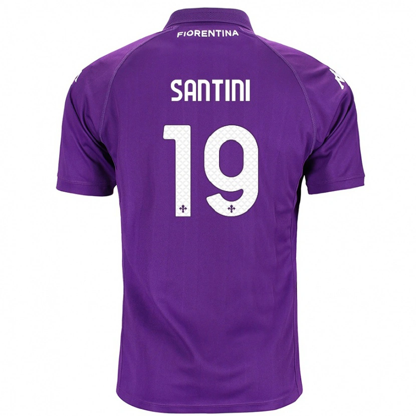 Danxen Hombre Camiseta Margherita Santini #19 Morado 1ª Equipación 2024/25 La Camisa México