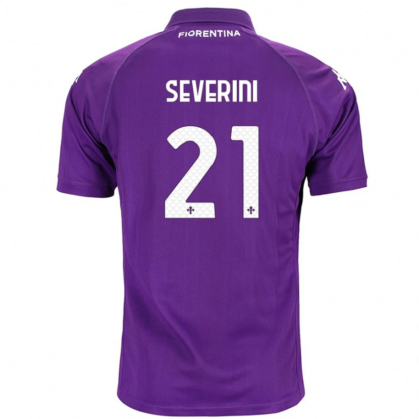 Danxen Hombre Camiseta Emma Severini #21 Morado 1ª Equipación 2024/25 La Camisa México