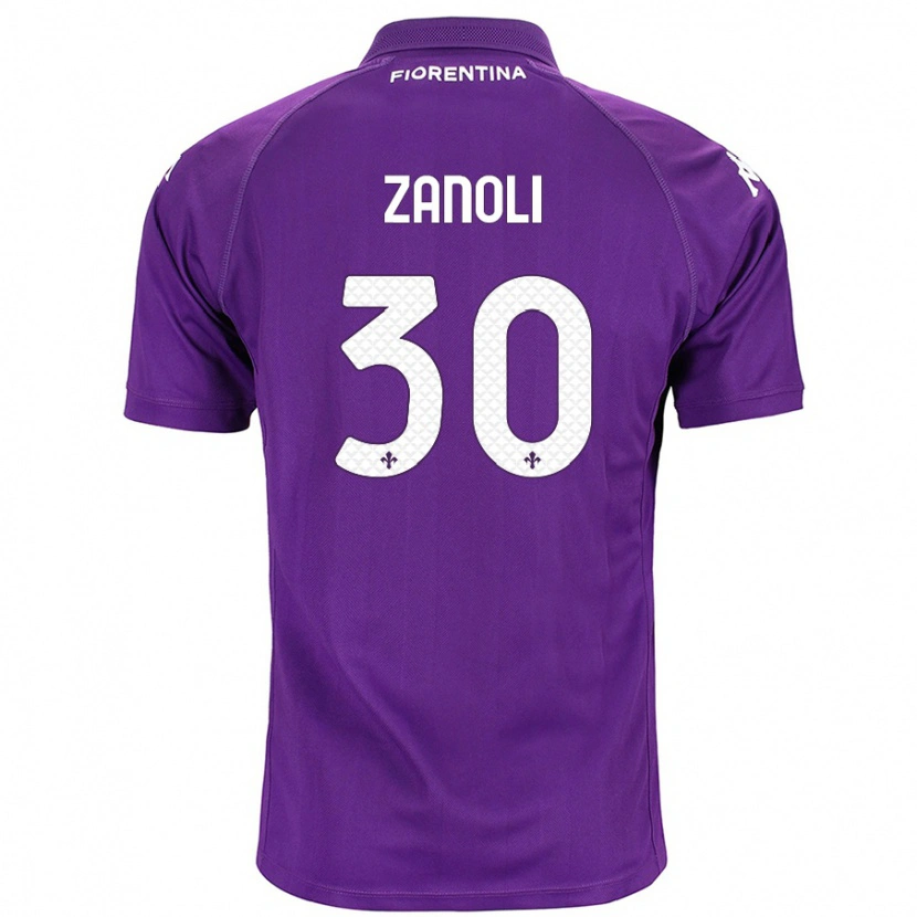 Danxen Hombre Camiseta Martina Zanoli #30 Morado 1ª Equipación 2024/25 La Camisa México