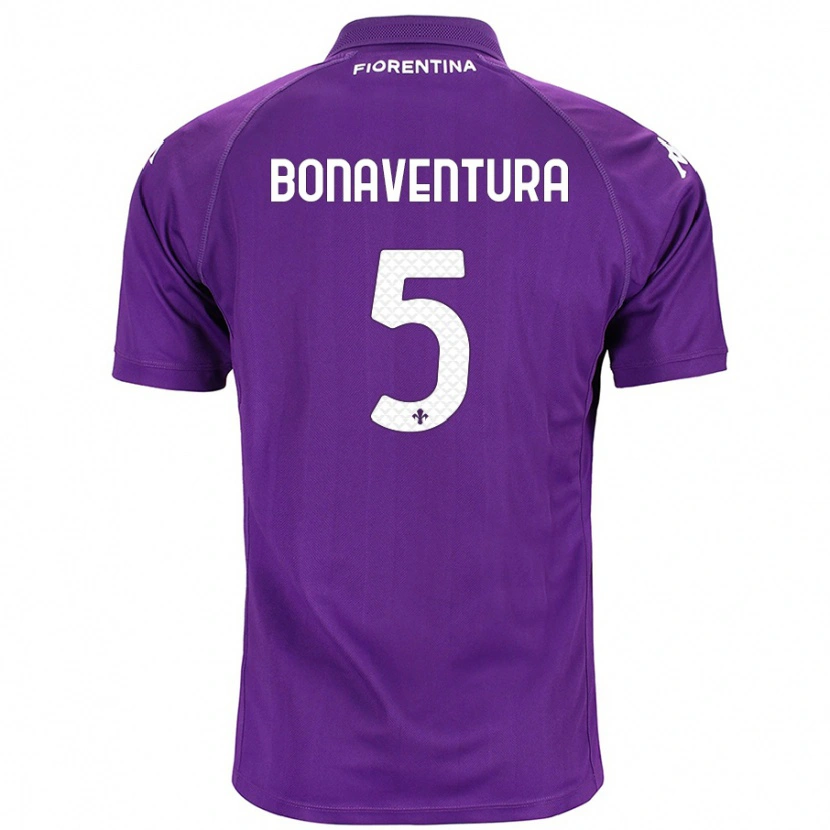 Danxen Hombre Camiseta Giacomo Bonaventura #5 Morado 1ª Equipación 2024/25 La Camisa México