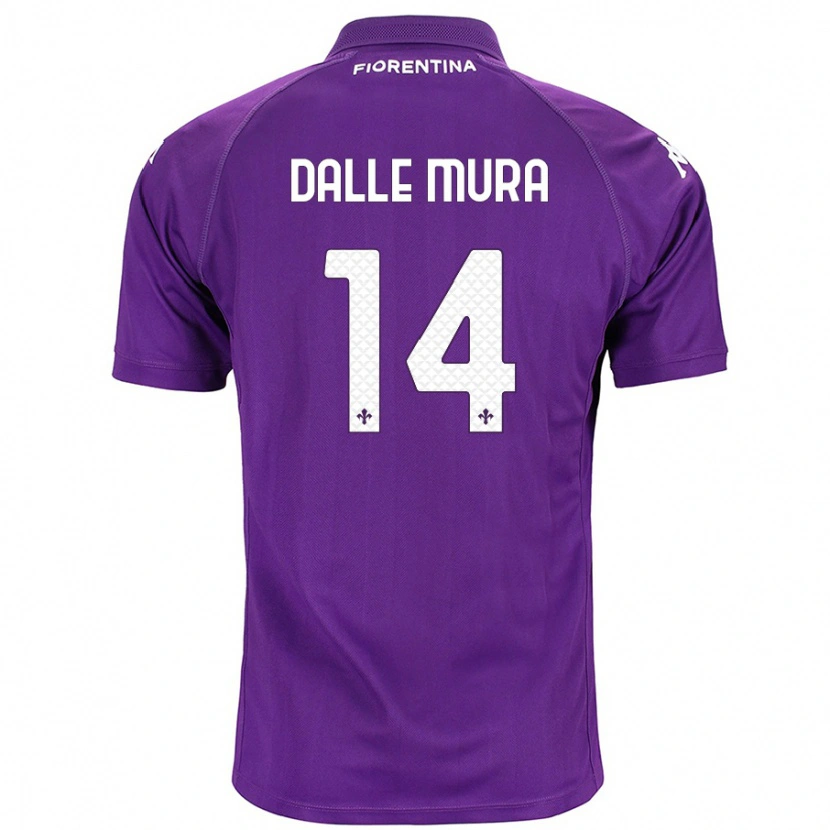 Danxen Hombre Camiseta Christian Dalle Mura #14 Morado 1ª Equipación 2024/25 La Camisa México